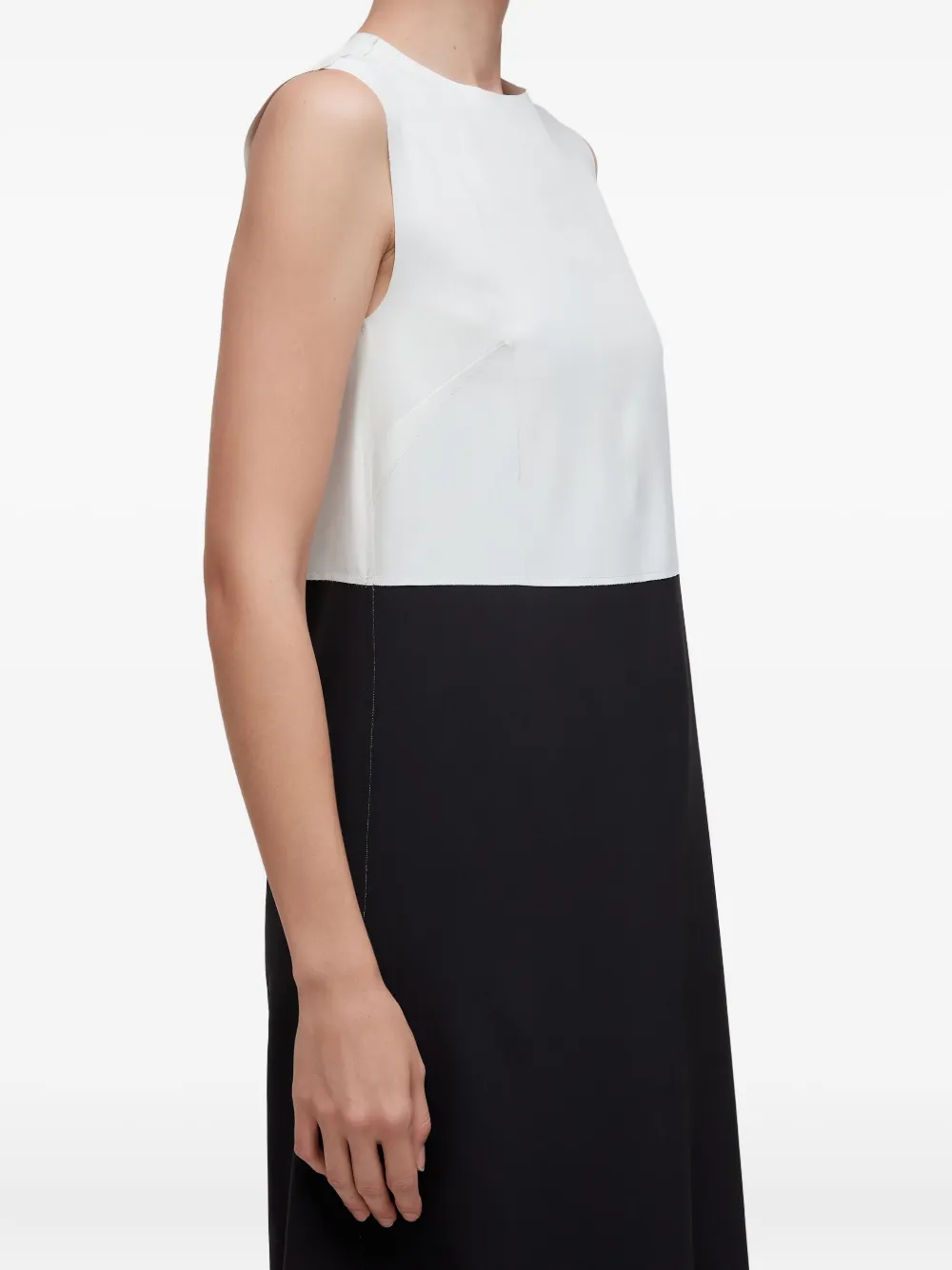 Osklen robe bicolore à design sans manches | blanc | Image 1