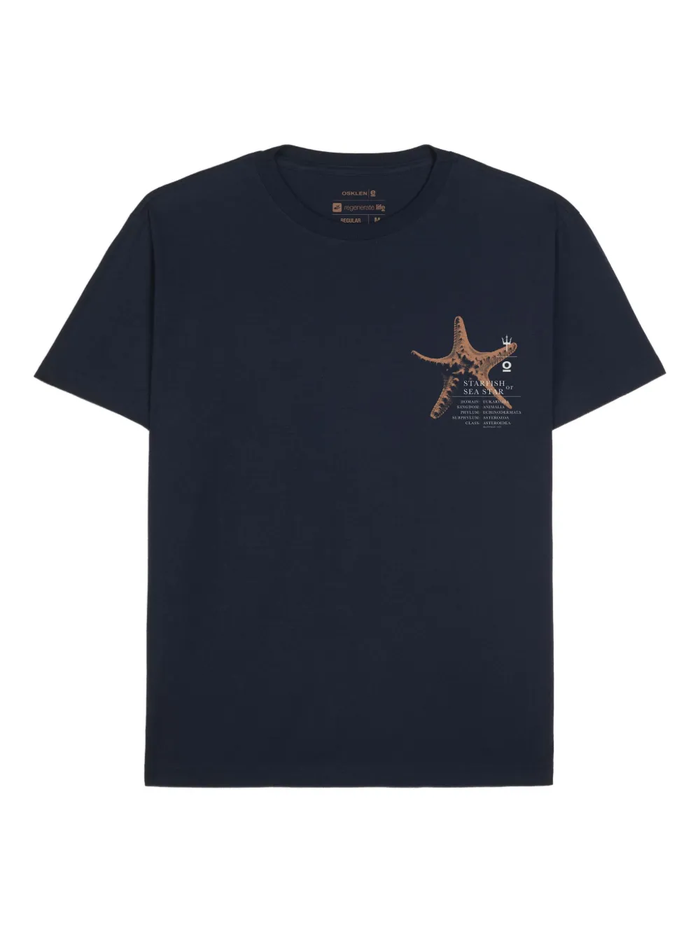 Osklen starfish-print T-shirt | Black | Image 1