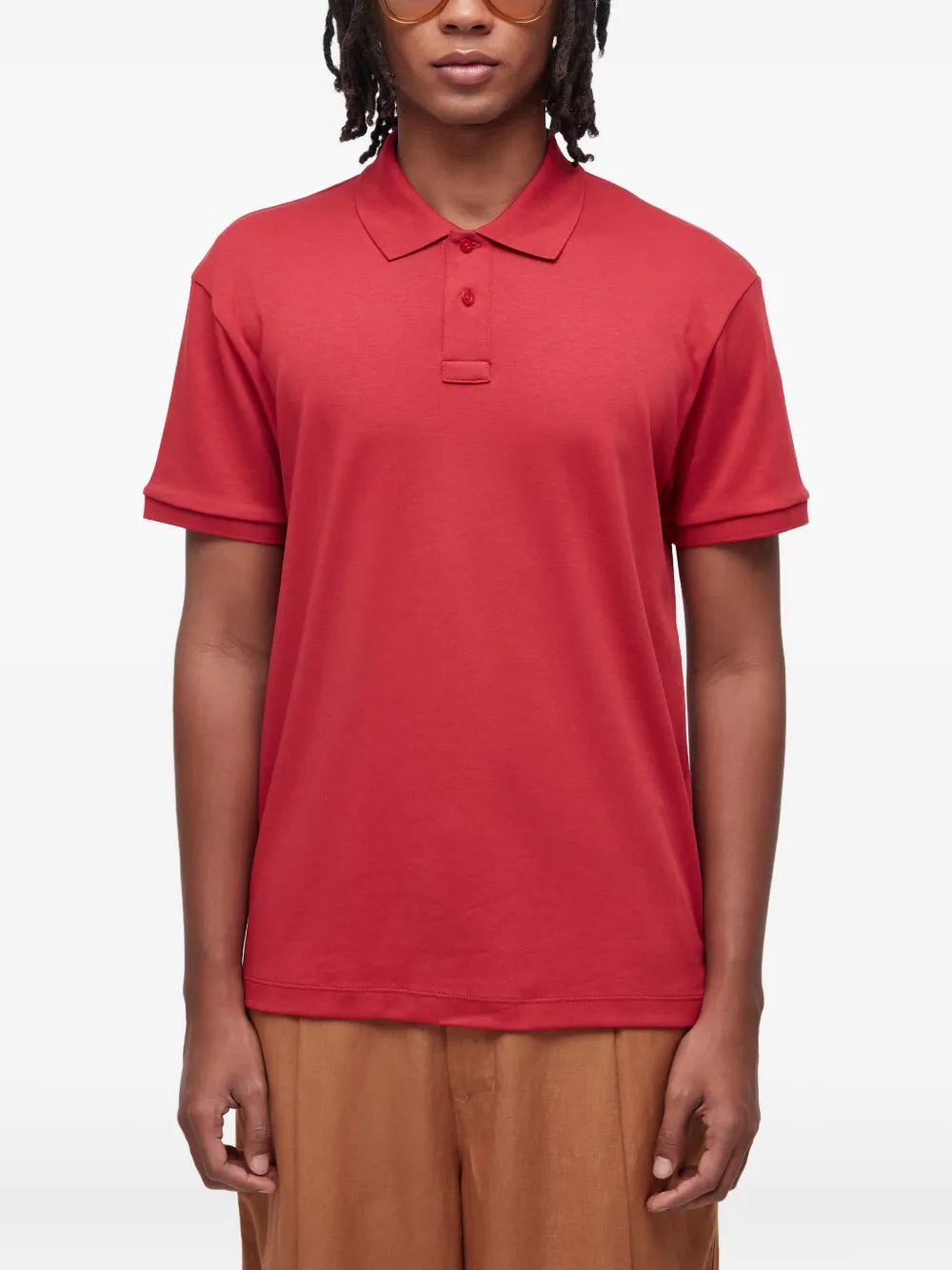 Osklen playera tipo polo Supersoft | rojo | Image 1