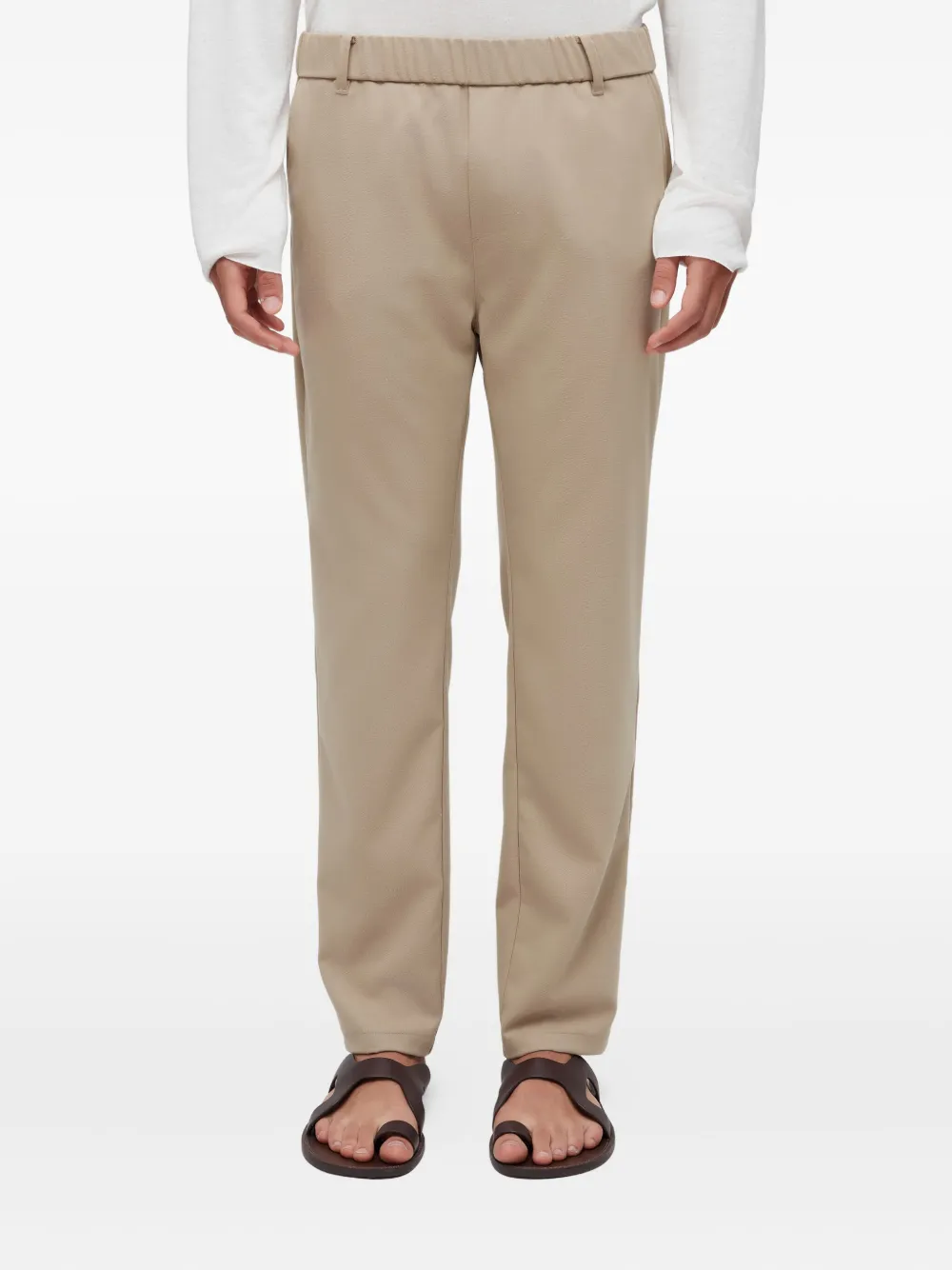 Osklen Elastic-waist Trousers In Neutral