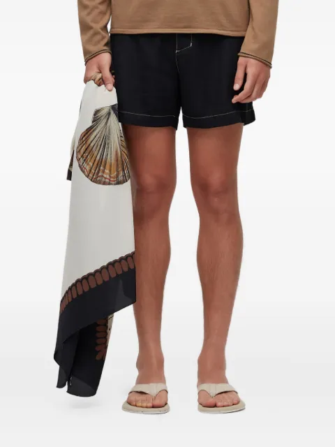 Osklen welt-pocket linen shorts