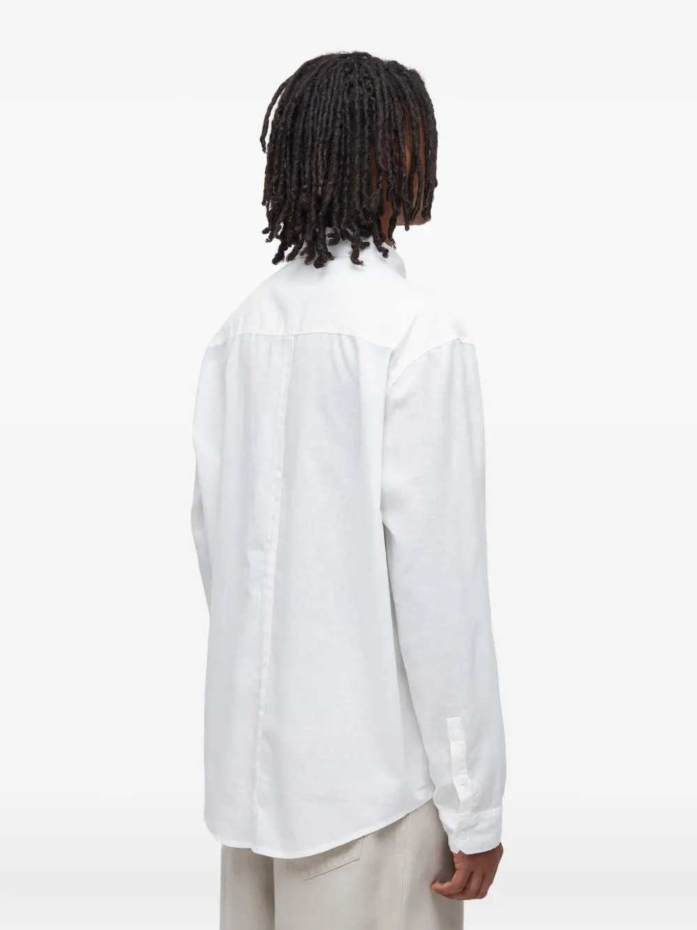 Osklen Embroidered Linen Shirt In White