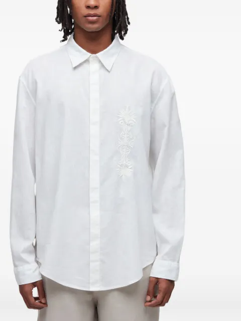 Osklen embroidered linen shirt