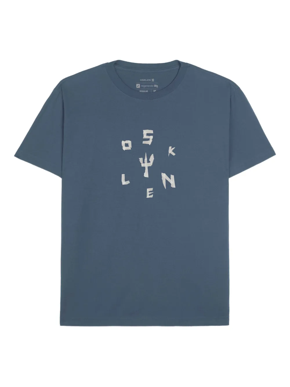 Osklen playera con placa del logo | azul | Image 1