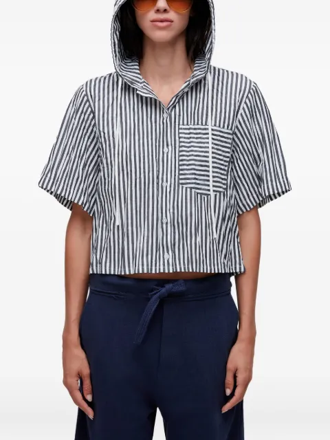 Osklen camisa con capucha y motivo de rayas