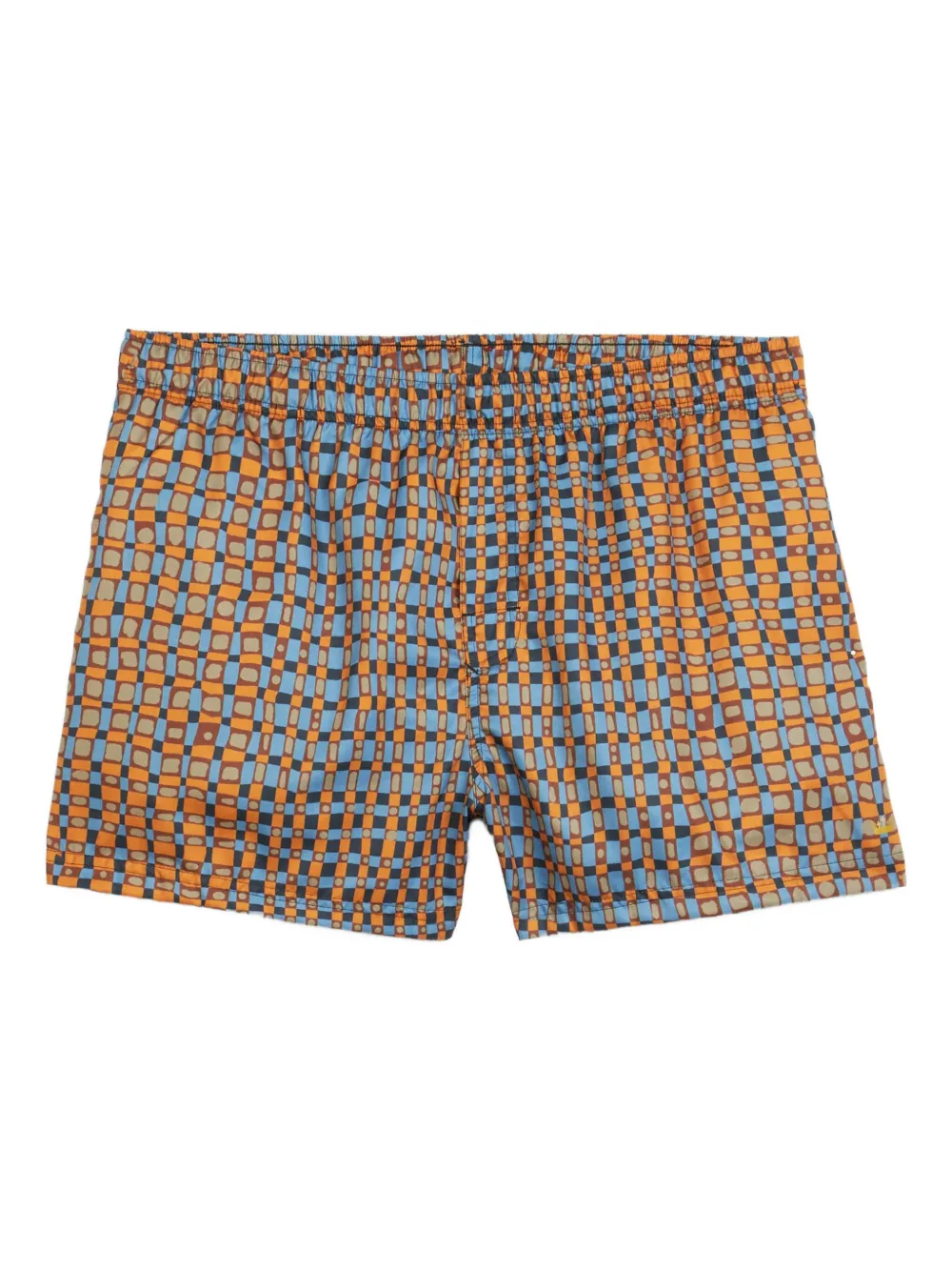 Osklen Bent Sun geometric-pattern swim shorts | Blue | Image 1