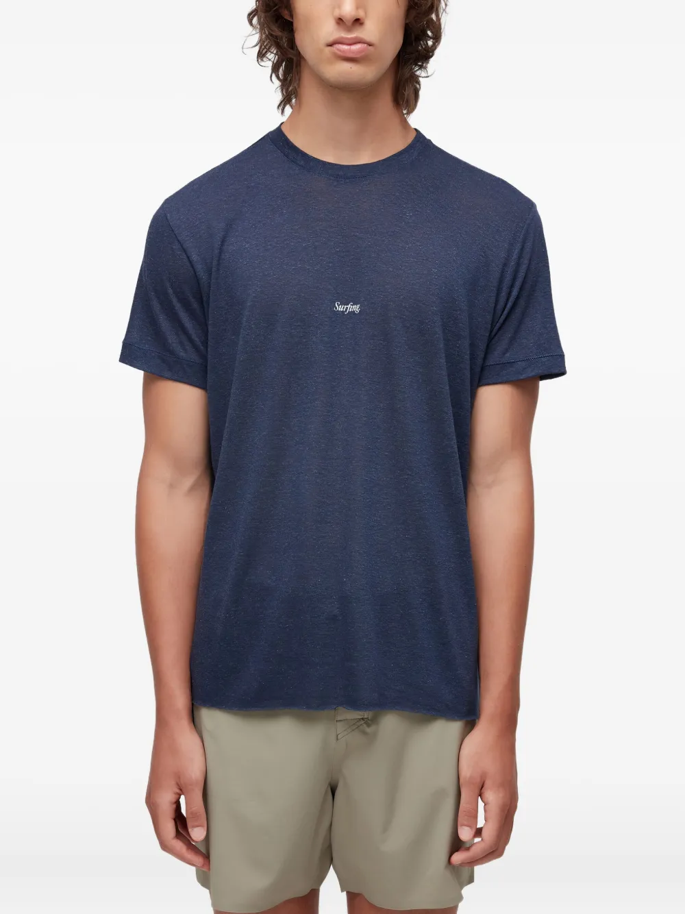 Osklen graphic-print cotton T-shirt | Blue | Image 1