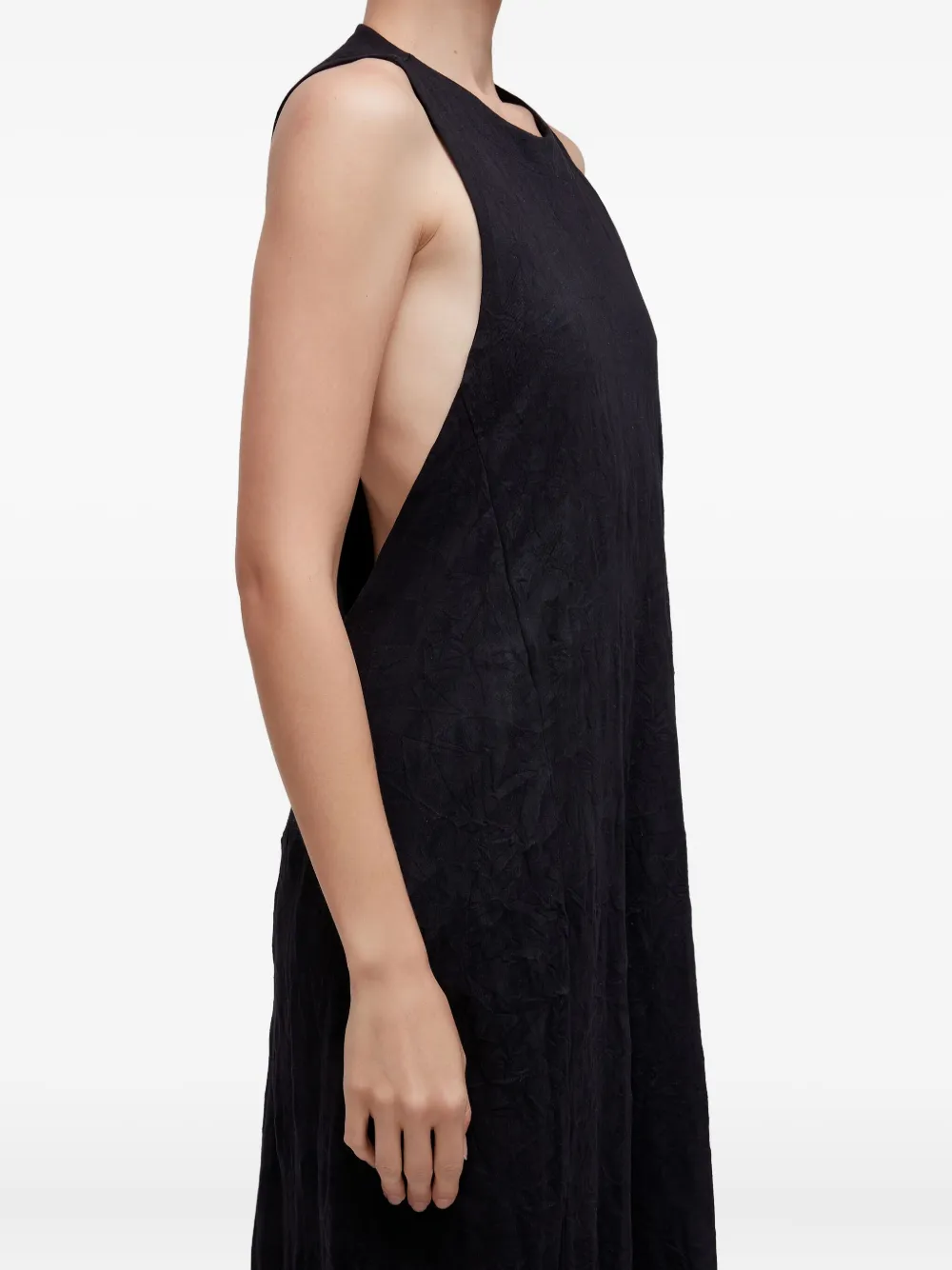 Osklen robe à effet froissé | noir | Image 1