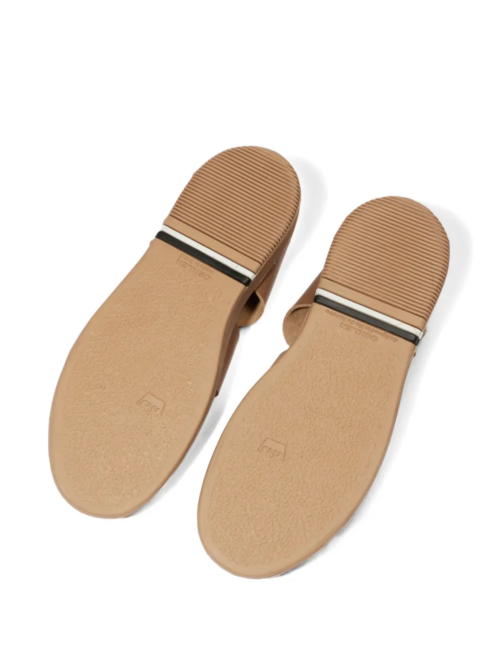 Osklen Soho Resort leren sandalen Beige