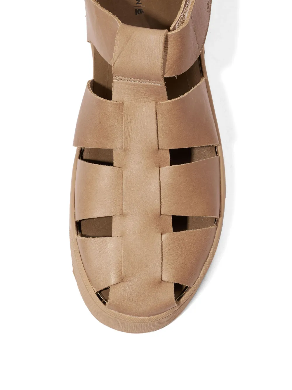 Osklen Soho Resort leren sandalen Beige