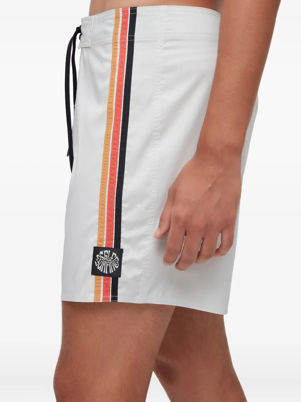  Osklen Stripe-patch Shorts - White 