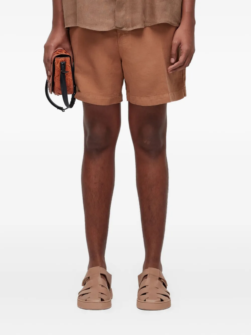 Osklen linen shorts | Brown | Image 1