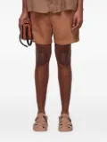 Osklen linen shorts - Brown