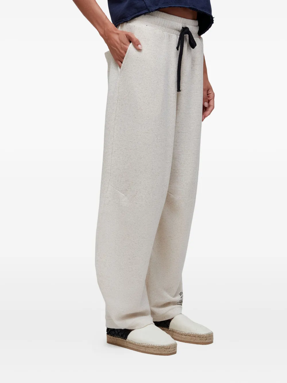 Osklen Pleat-detail Track Pants In Neutral