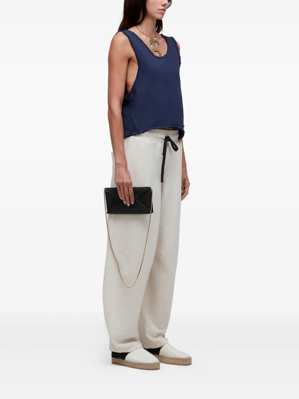 Osklen Pleat-detail Track Pants In Neutral