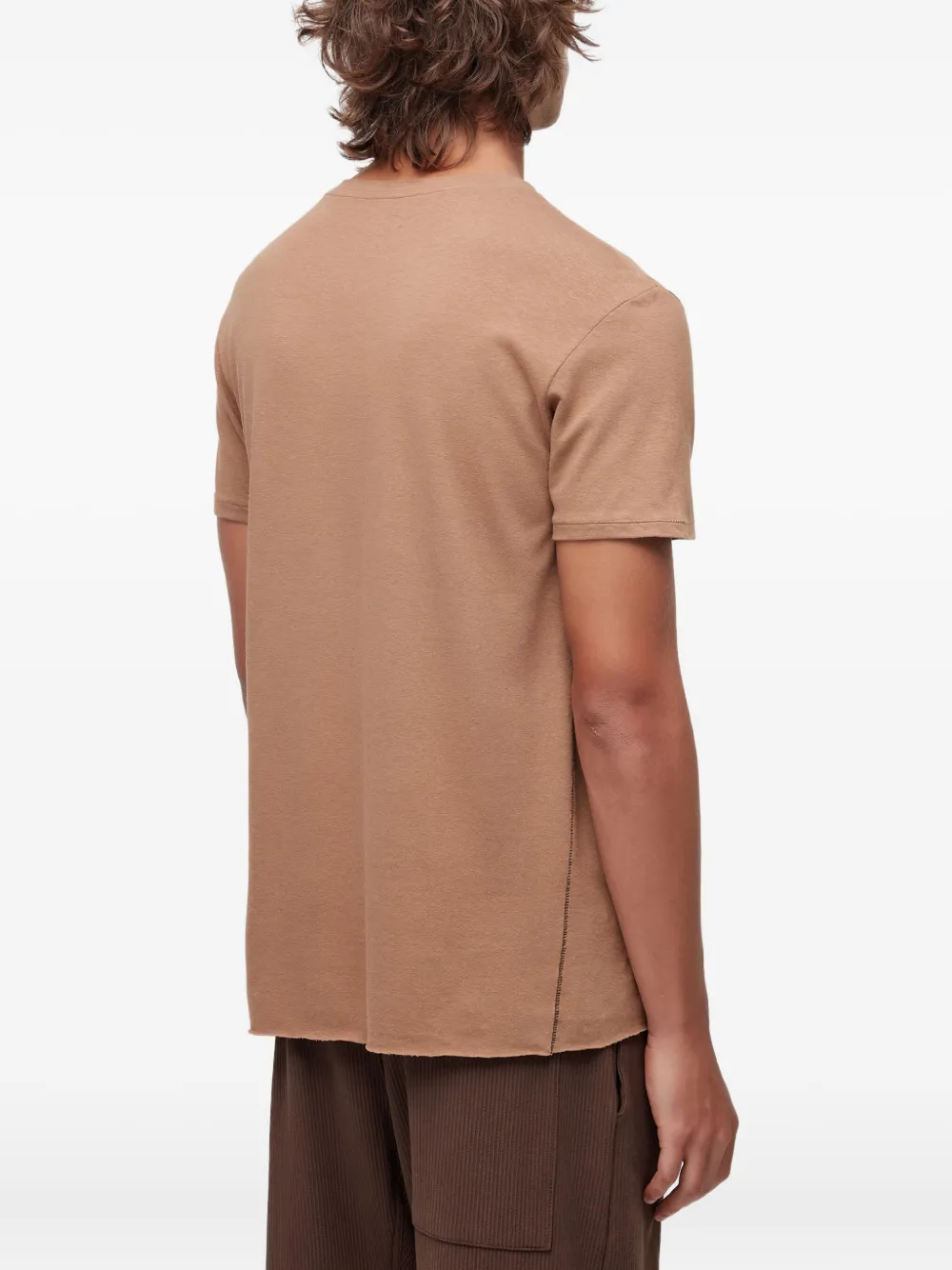 Osklen T-shirt met hennepprint Bruin