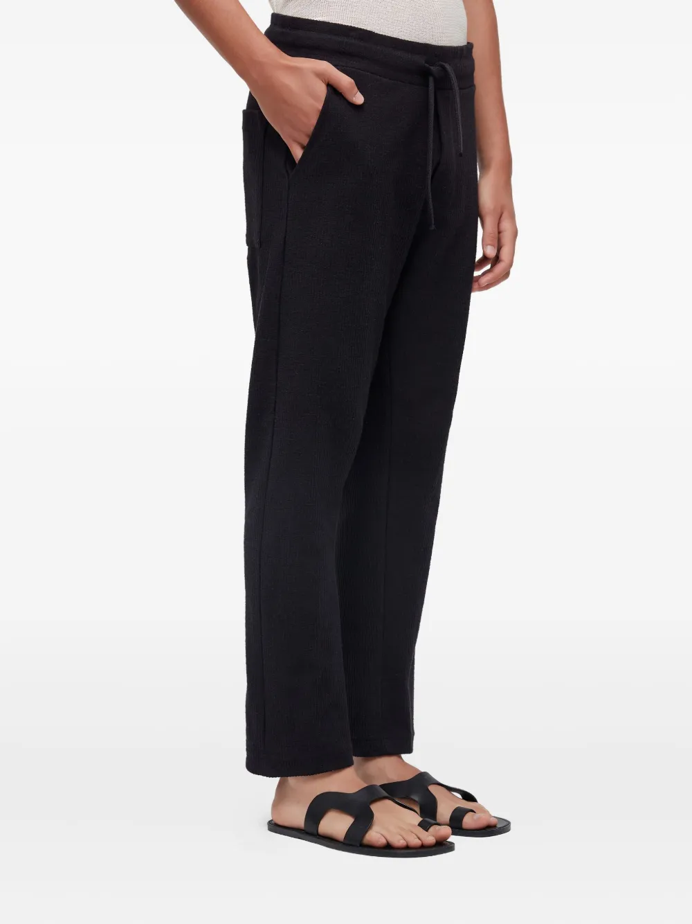 Osklen Canelado Drawstring Trousers In Black