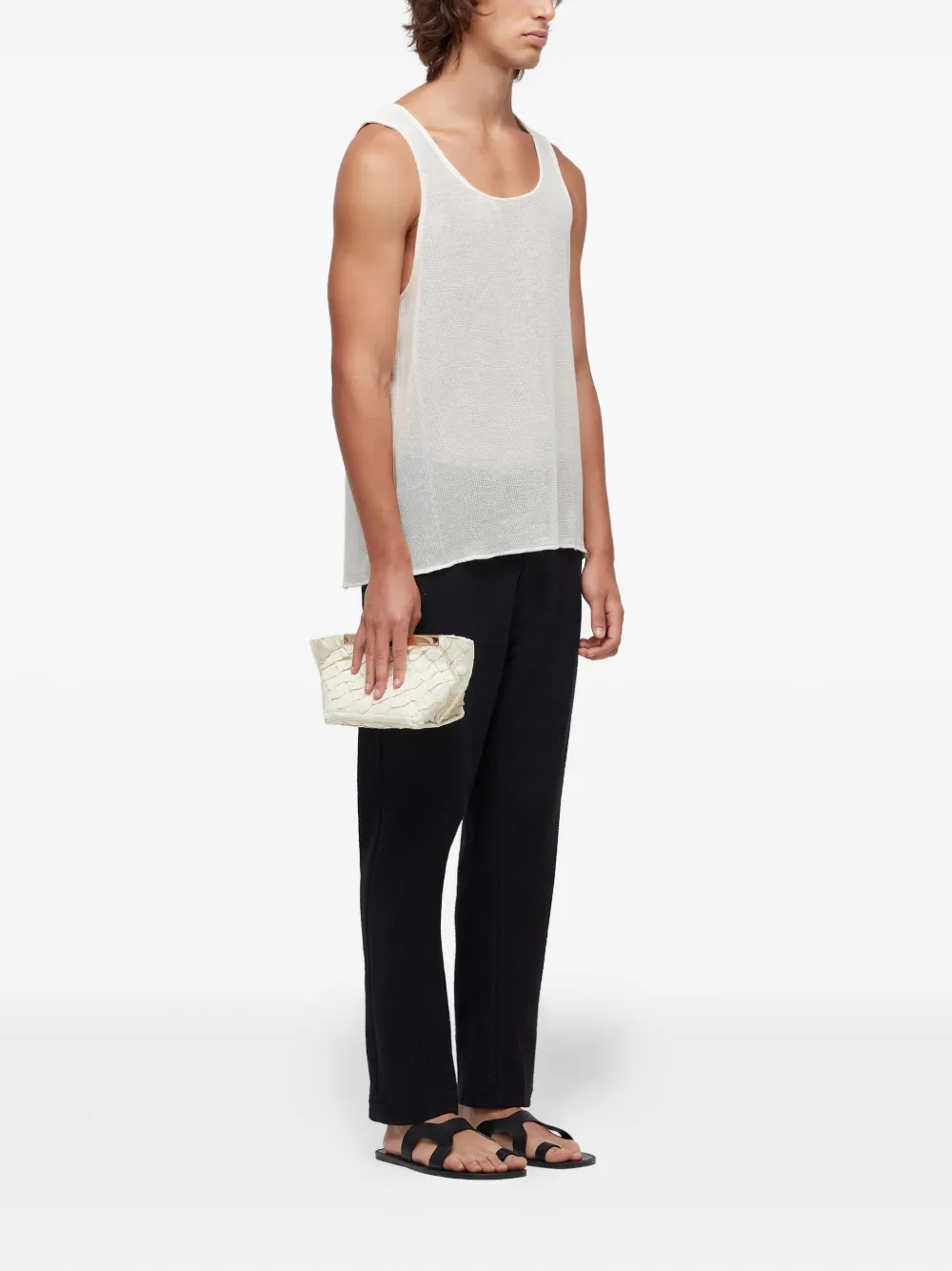 Osklen Canelado Drawstring Trousers In Black
