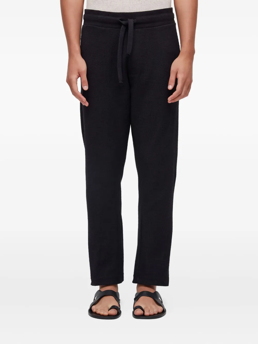 Osklen Canelado Drawstring Trousers In Black