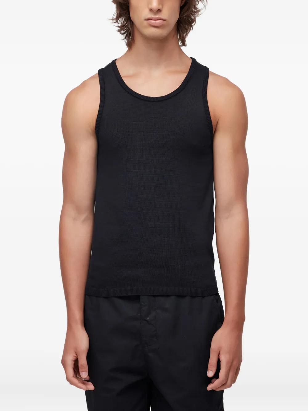 Osklen ribbed-knit tank top | Black | Image 1