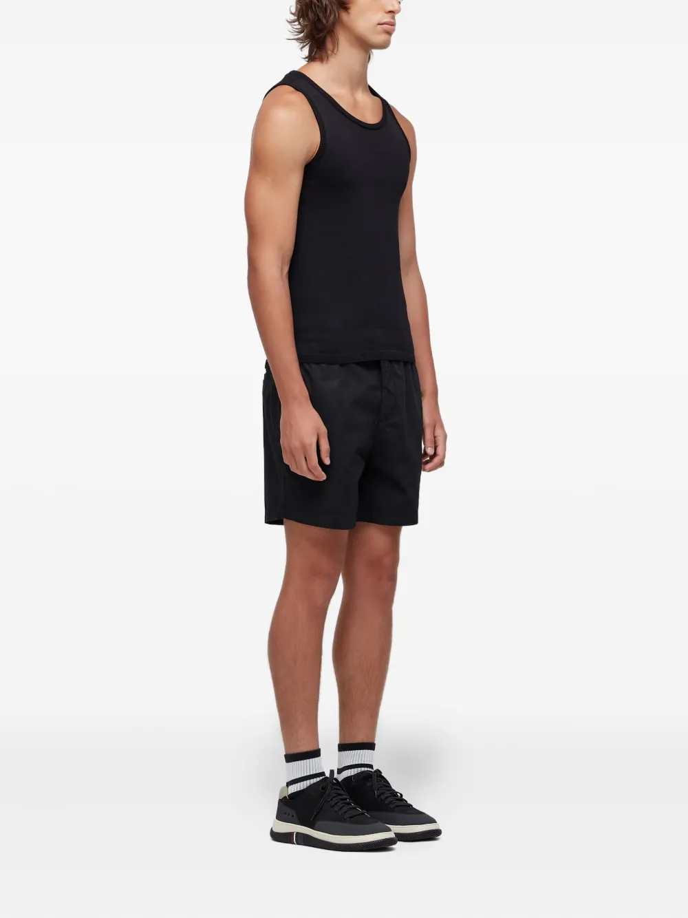 Osklen Ribgebreide tanktop - Zwart