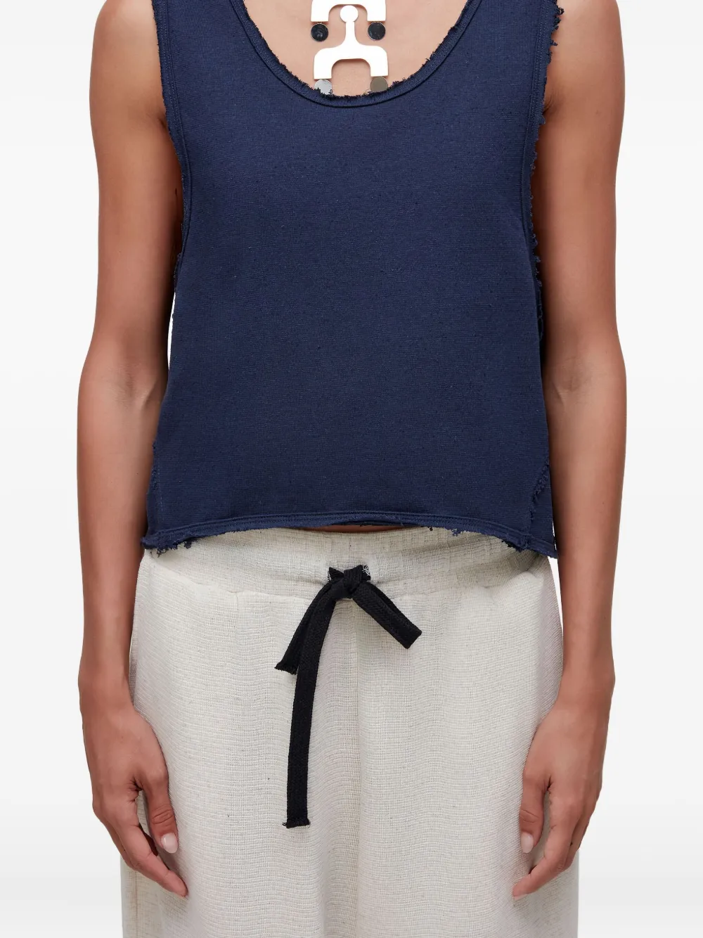Osklen frayed-edge tank top | Vests & Tank Tops | Image 2