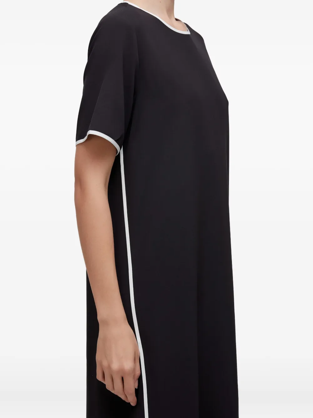 Osklen bias-bound midi dress | Black | Image 1