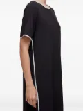 Osklen bias-bound midi dress - Black