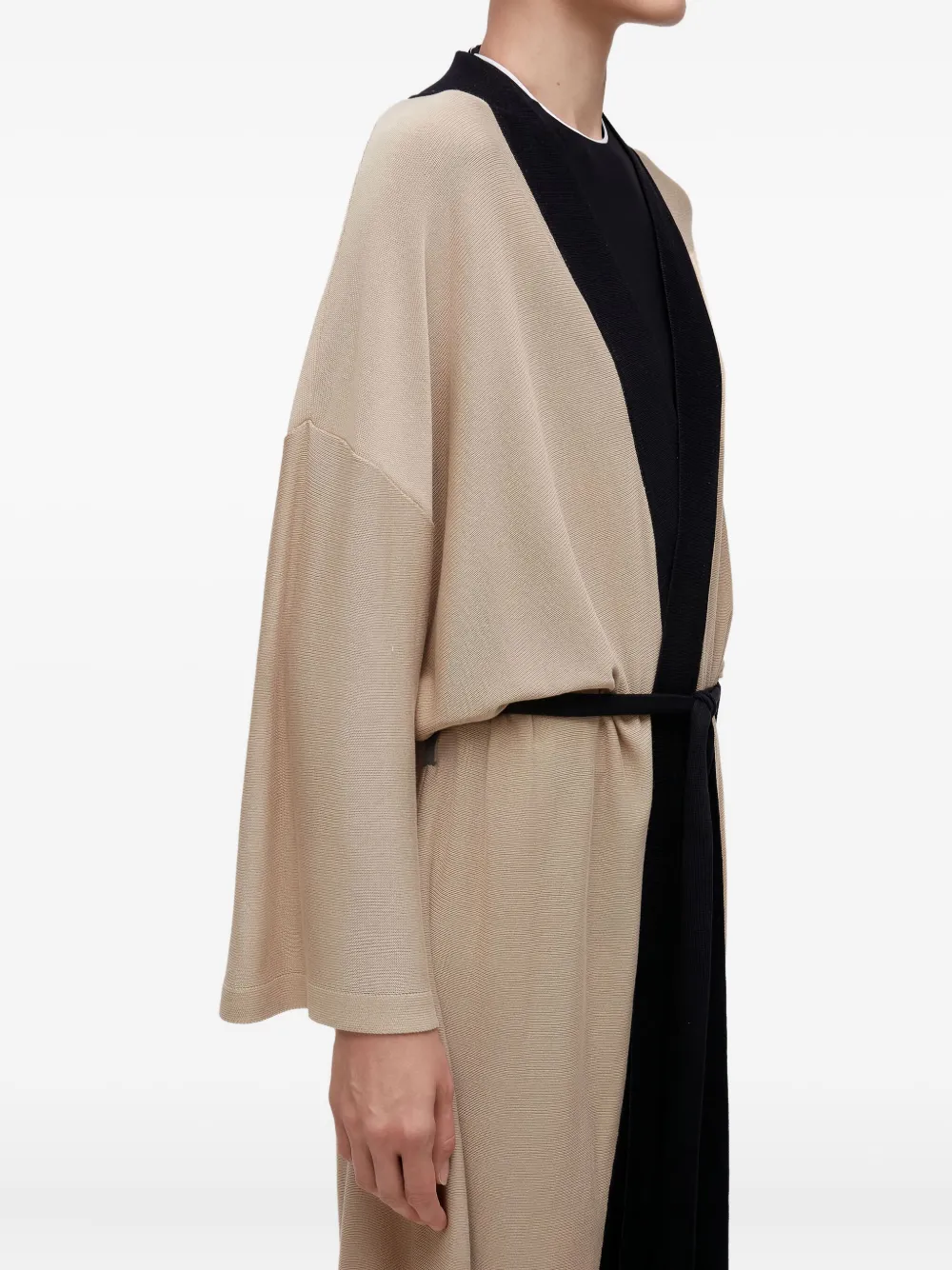 Osklen Knitted Belted Coat - Neutrals 