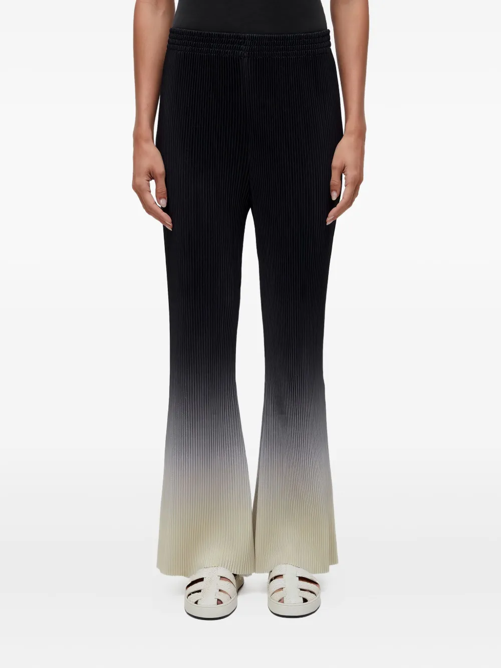 Osklen pleated ombre-effect trousers | Black | Image 1
