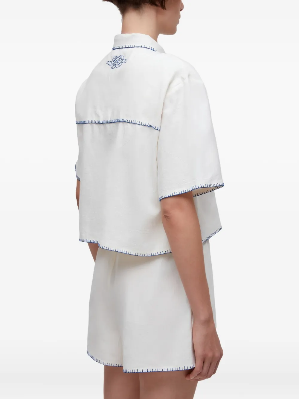  Osklen Contrast-stitching Shirt - White 