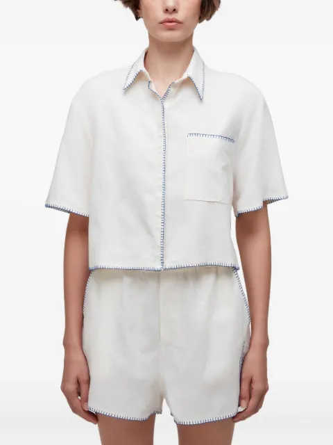 Osklen camisa con costuras en contraste