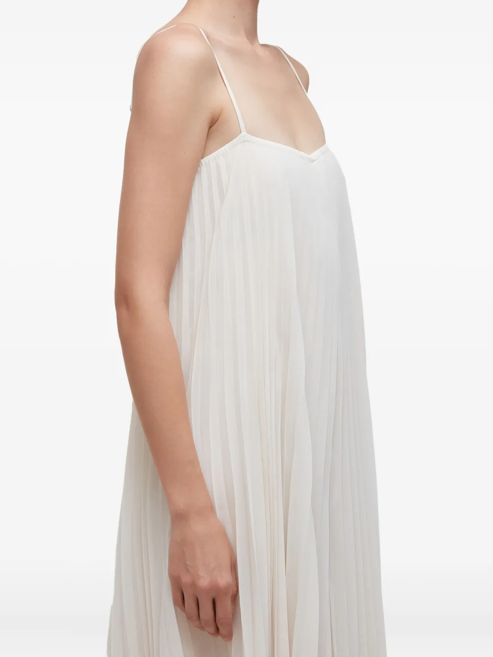 Osklen Jumpsuit mit plissierten Trägern - Weiß