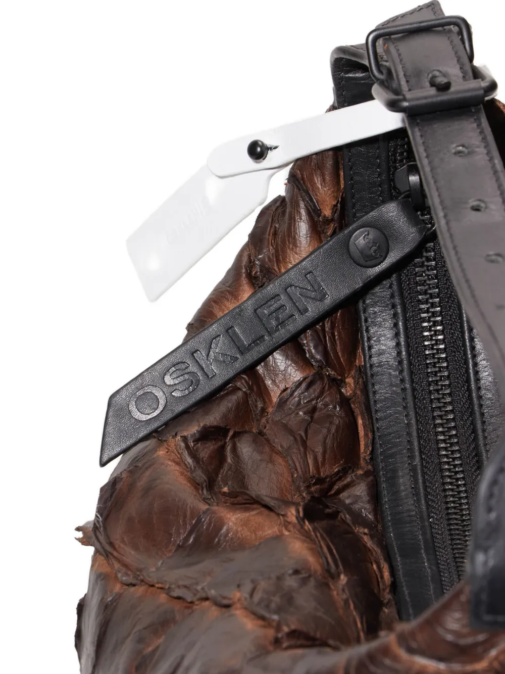 Osklen Large Bakare Quilted Leather Shoulder Bag In Brown