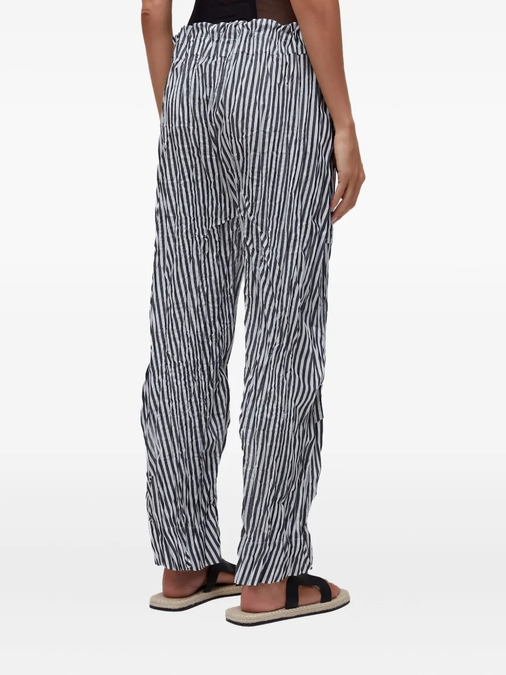 Osklen Stripe-pleated Trousers In Blue