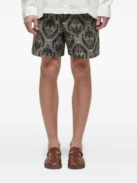 Osklen patterned-jacquard shorts