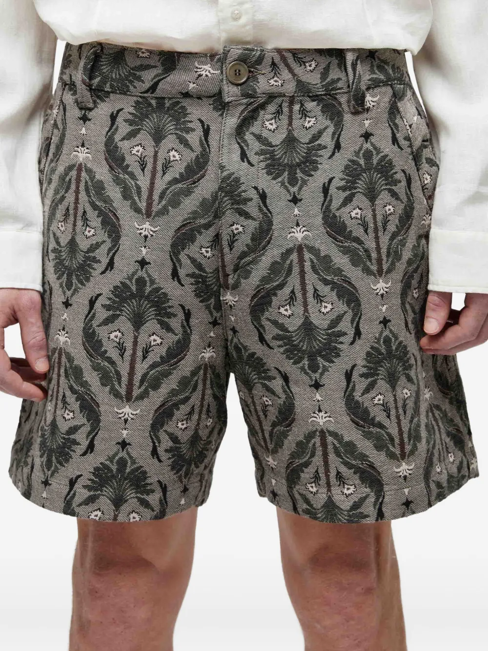 Osklen Shorts met jacquard Wit