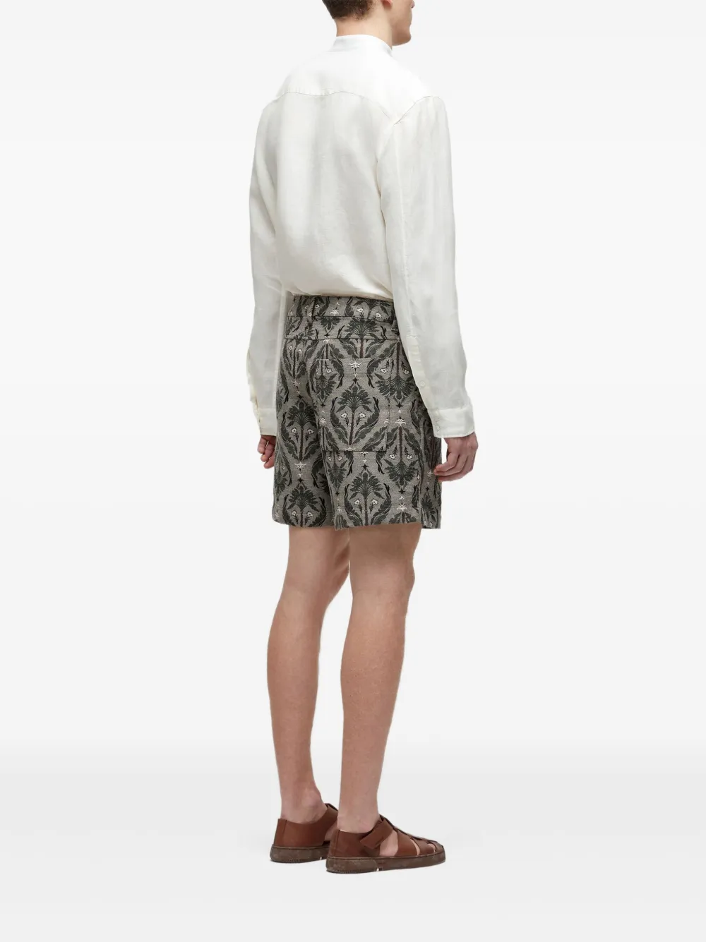 Osklen Shorts met jacquard Wit