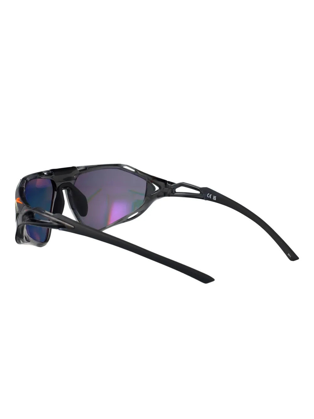 Nike Zeus Rize E reflective-lens sunglasses Zwart