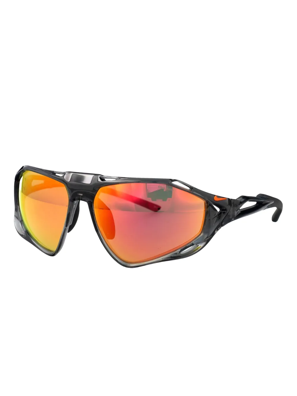 Nike Zeus Rize E reflective-lens sunglasses Zwart