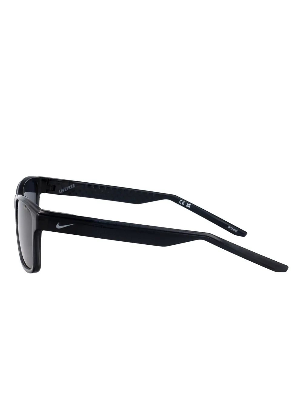 Nike Livefree zonnebril met vierkant acetaat montuur Zwart