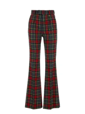 VIVIENNE WESTWOOD W Ray タータン フレアパンツ Vivienne Westwood ウィメンズ フレアパンツ通販 - FARFETCH