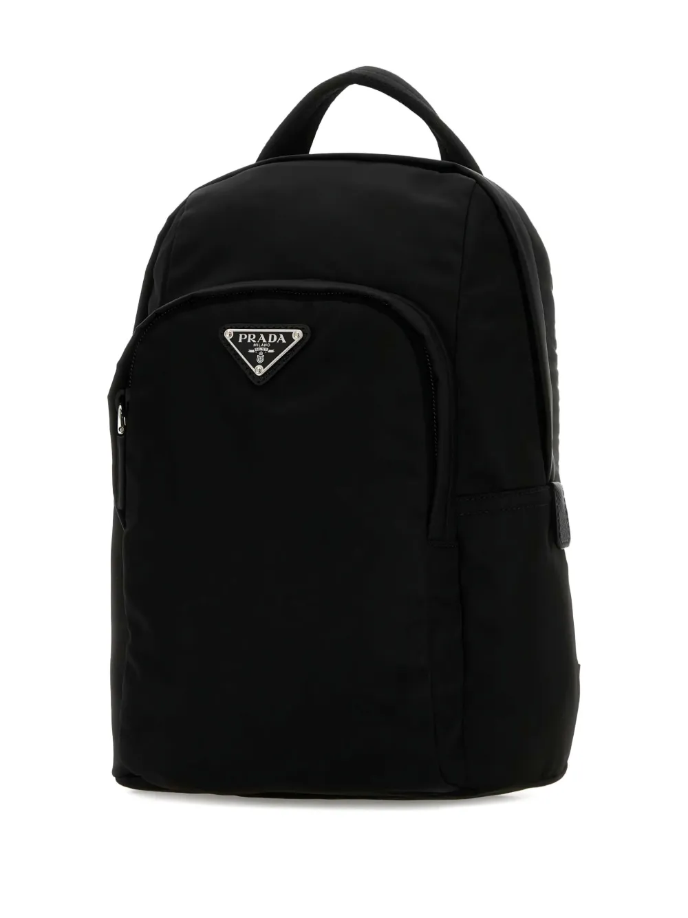 Prada Rugzak met logoplakkaat Zwart