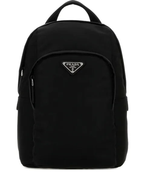 Prada sac à dos à plaque logo