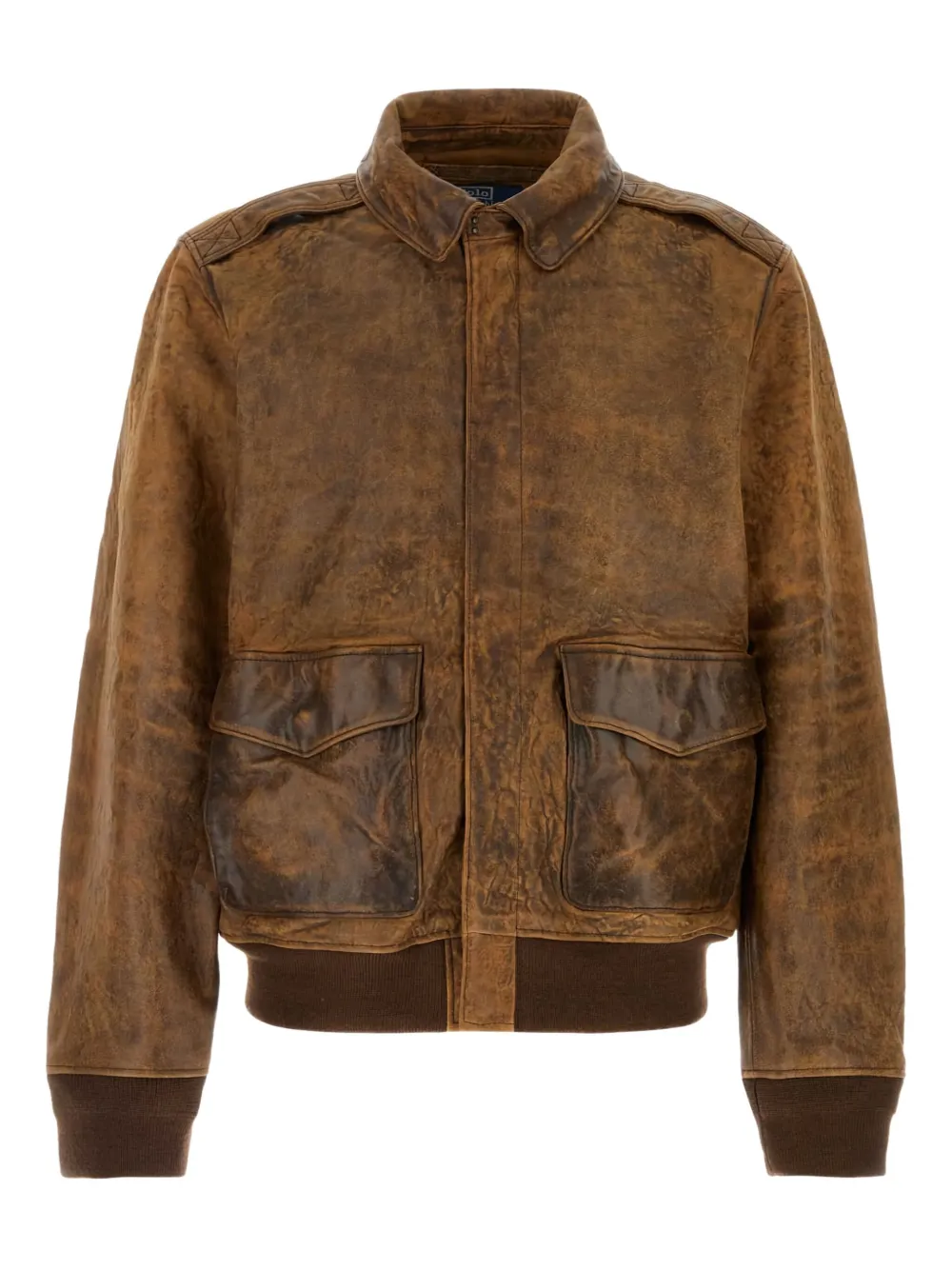 Polo Ralph Lauren leather jacket | Brown | Image 1