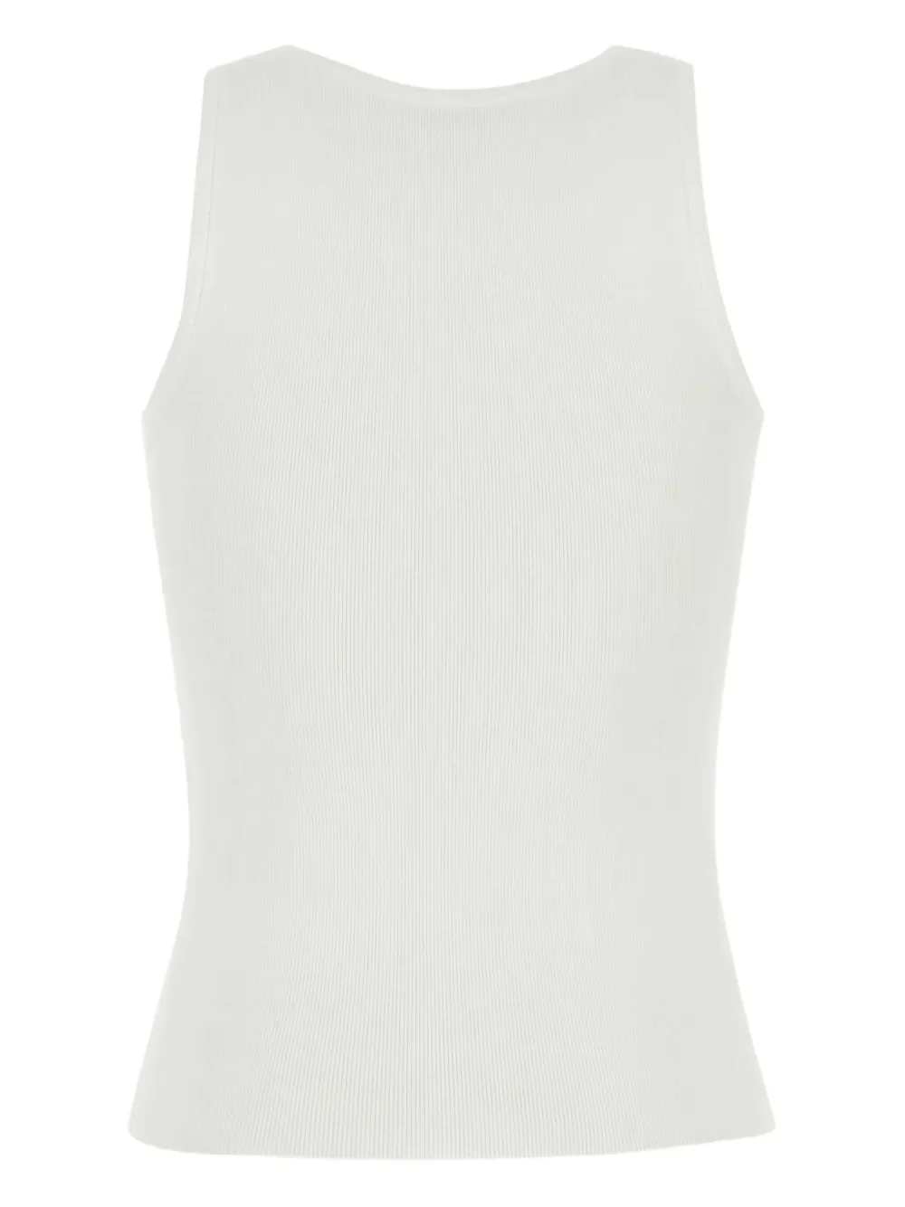 Balenciaga Geribbelde tanktop Wit
