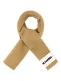 JIL SANDER+ logo-patch scarf - Neutrals