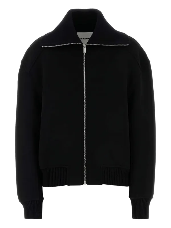 Jil Sander ジップアップ ジャケット | ブラック | FARFETCH JP