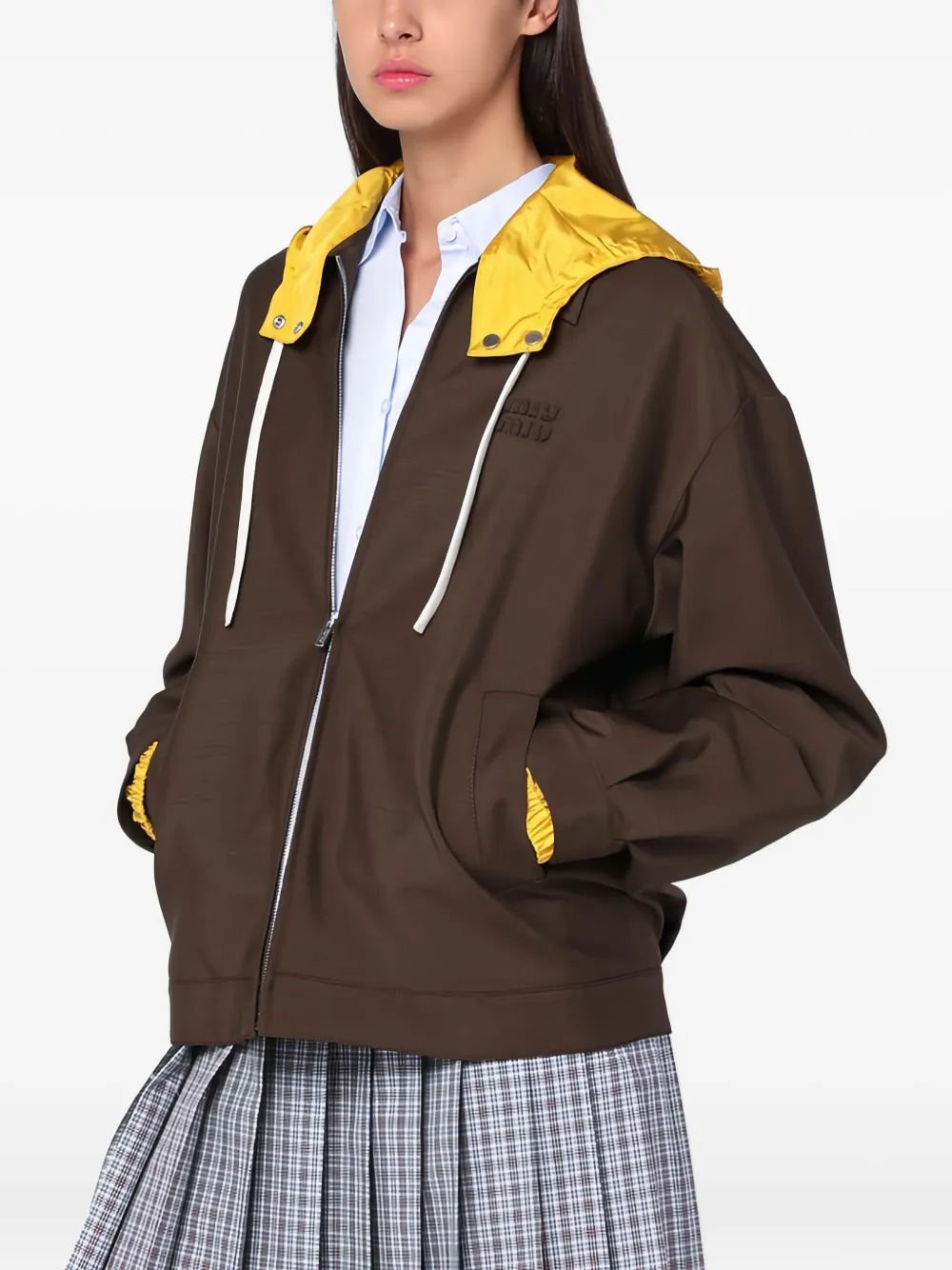 Miu Jack met capuchon Bruin