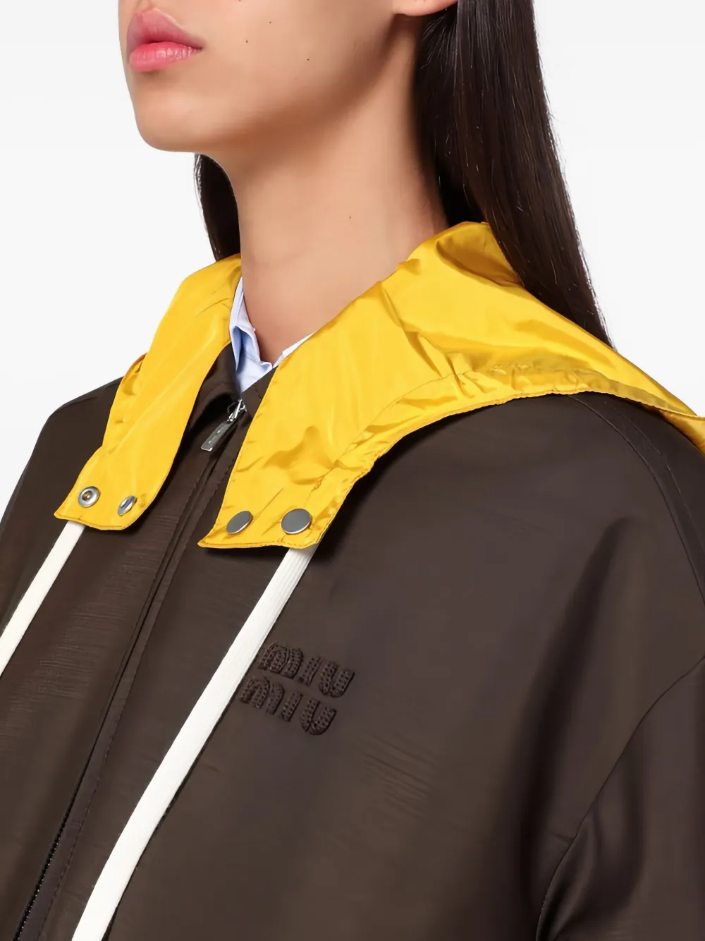 Miu Jack met capuchon Bruin